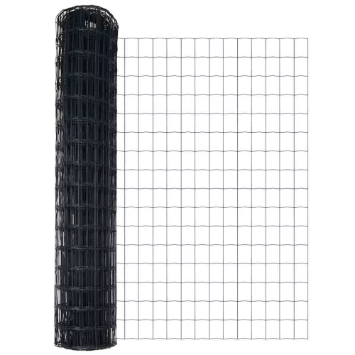 Kerítés oszlopokkal Szürke 1.2 x 25 m Acél