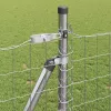 Kerítés oszlopokkal Ezüst 1 x 10 m Acél