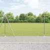 Kerítés oszlopokkal Ezüst 1.2 x 10 m Acél