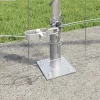 Kerítés oszlopokkal Ezüst 1.2 x 10 m Acél
