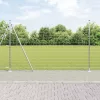 Kerítés oszlopokkal Ezüst 1.5 x 10 m Acél