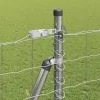 Kerítés oszlopokkal Ezüst 1.5 x 10 m Acél