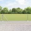 Kerítés oszlopokkal Ezüst 0,6 x 25 m Acél