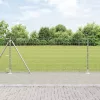 Kerítés oszlopokkal Ezüst 1 x 25 m Acél