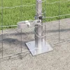 Kerítés oszlopokkal Ezüst 0.8 x 25 m Acél