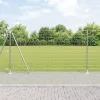 Kerítés oszlopokkal Ezüst 1.2 x 25 m Acél