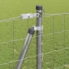 Kerítés oszlopokkal Ezüst 1.2 x 25 m Acél