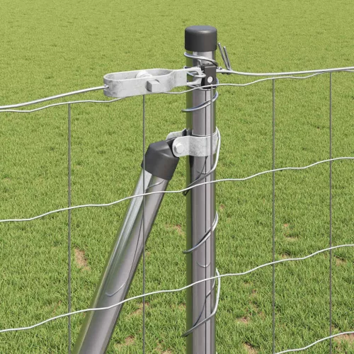 Kerítés oszlopokkal Ezüst 1.2 x 25 m Acél