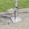 Kerítés oszlopokkal Ezüst 0.8 x 25 m Acél