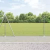Kerítés oszlopokkal Ezüst 1.2 x 10 m Acél