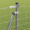 Kerítés oszlopokkal Ezüst 1.2 x 10 m Acél