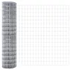 Kerítés oszlopokkal Ezüst 1.2 x 10 m Acél