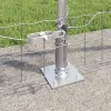 Kerítés oszlopokkal Ezüst 1 x 25 m Acél
