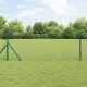 Lánckerítés oszlopokkal Zöld 0.8 x 10 m Acél