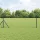 Lánckerítés oszlopokkal Zöld 0,4 x 25 m Acél