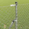Lánckerítés oszlopokkal Ezüst 1 x 10 m Acél