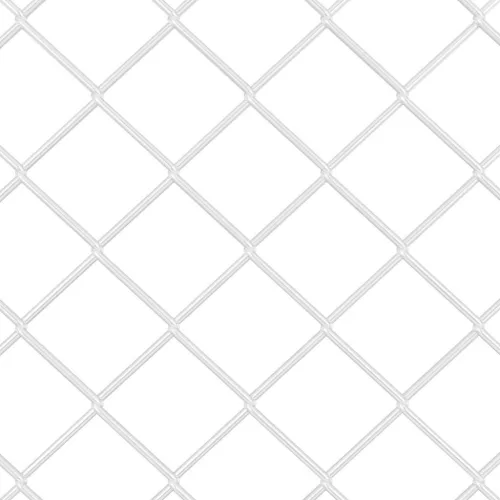 Lánckerítés oszlopokkal Ezüst 1.4 x 10 m Acél