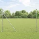 Lánckerítés oszlopokkal Ezüst 1.5 x 10 m Acél