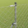 Lánckerítés oszlopokkal Ezüst 1.5 x 10 m Acél