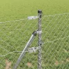Lánckerítés oszlopokkal Ezüst 0,4 x 25 m Acél