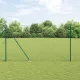 Lánckerítés oszlopokkal Zöld 1.6 x 10 m Acél