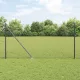 Lánckerítés oszlopokkal Szürke 1.4 x 10 m Acél