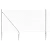 Lánckerítés oszlopokkal Ezüst 1.4 x 10 m Acél