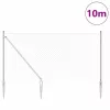 Lánckerítés oszlopokkal Ezüst 1.4 x 10 m Acél