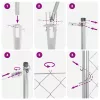 Lánckerítés oszlopokkal Ezüst 1.4 x 10 m Acél