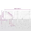 Lánckerítés oszlopokkal Ezüst 0.8 x 10 m Acél