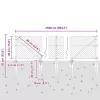 Lánckerítés oszlopokkal Ezüst 0,4 x 25 m Acél