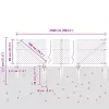 Lánckerítés oszlopokkal Ezüst 0.8 x 25 m Acél