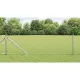 Lánckerítés oszlopokkal Ezüst 0.8 x 25 m Acél