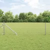 Lánckerítés oszlopokkal Ezüst 0.8 x 25 m Acél
