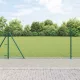 Lánckerítés oszlopokkal Zöld 0.8 x 25 m Acél