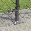 Lánckerítés oszlopokkal Szürke 1.2 x 10 m Acél