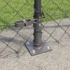 Lánckerítés oszlopokkal Szürke 1.4 x 10 m Acél