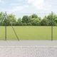 Lánckerítés oszlopokkal Szürke 1.4 x 25 m Acél
