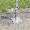 Lánckerítés oszlopokkal Ezüst 1.2 x 10 m Acél