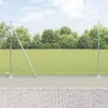 Lánckerítés oszlopokkal Ezüst 1.6 x 10 m Acél