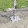 Lánckerítés oszlopokkal Ezüst 1.6 x 10 m Acél