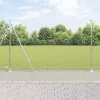 Lánckerítés oszlopokkal Ezüst 1.4 x 10 m Acél