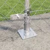 Lánckerítés oszlopokkal Ezüst 1.4 x 10 m Acél