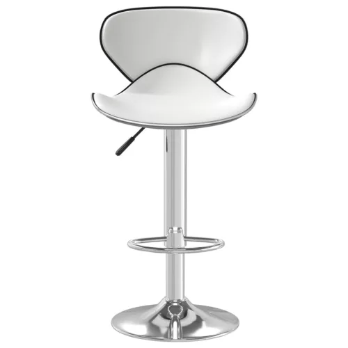 Fehér műbőr bárszék