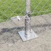 Lánckerítés oszlopokkal Ezüst 0,4 x 25 m Acél