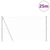 Lánckerítés oszlopokkal Ezüst 1.2 x 25 m Acél