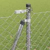 Lánckerítés oszlopokkal Ezüst 1.2 x 25 m Acél