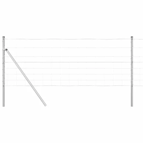 Legelőkerítés Ezüst 25 x 0.8 m Horganyzott acél