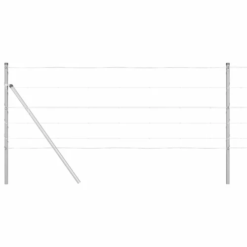 Legelőkerítés Ezüst 50 x 0.8 m Horganyzott acél