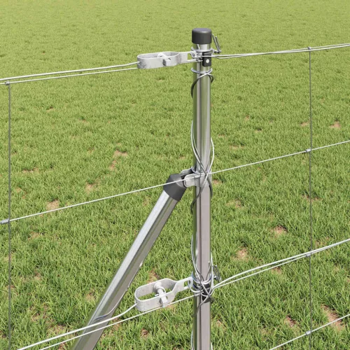 Legelőkerítés Ezüst 50 x 0.8 m Horganyzott acél